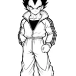 coloriage Vegeta a dessiner et imprimer