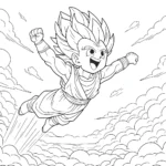 coloriage Vegeta a imprimer