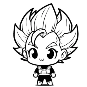 coloriage Vegeta a dessiner et imprimer
