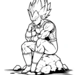 coloriage Vegeta gratuit à imprimer