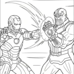 coloriage Thanos pour enfant de à imprimer