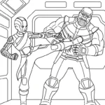 imprimer coloriage Thanos gratuit