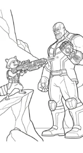 imprimer coloriage Thanos pour enfant