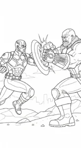 coloriage Thanos educatif pour enfant