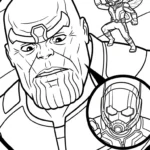 coloriage Thanos gratuit en ligne