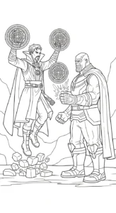 coloriage Thanos pour enfant de 6 ans