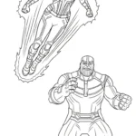 coloriage Thanos educatif pour enfant