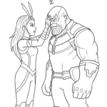 coloriage Thanos a imprimer gratuit
