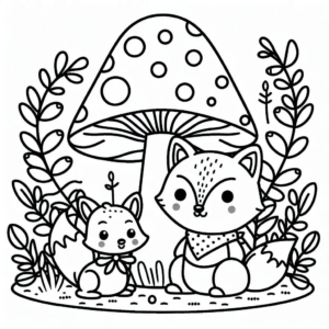 télécharger coloriage champignon gratuit