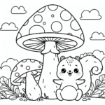 imprimer coloriage champignon gratuit