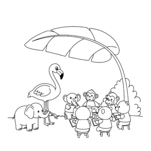 coloriage Afrique pour enfant de à imprimer