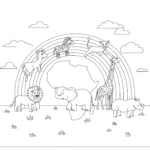 coloriage Afrique a dessiner en ligne