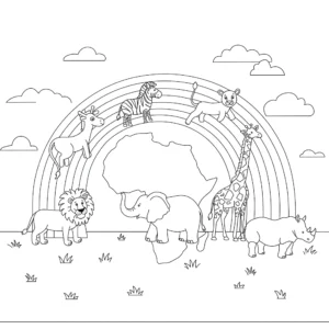 coloriage Afrique a dessiner en ligne