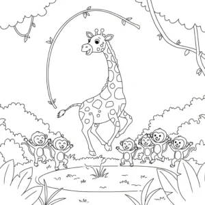 coloriage Afrique pour enfant