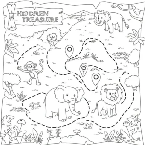 coloriage Afrique à imprimer pour enfant de 10 ans