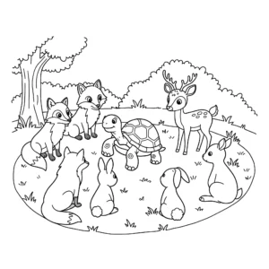 coloriage Afrique gratuit pour enfants