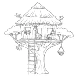 coloriage Afrique pour enfants a imprimer gratuit