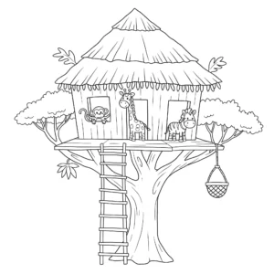 coloriage Afrique pour enfants a imprimer gratuit