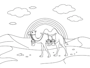 imprimer coloriage Afrique pour enfant