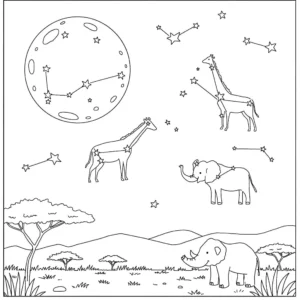coloriage Afrique à imprimer gratuitement pdf