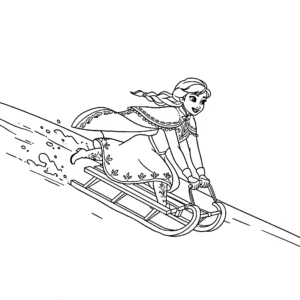 coloriage Anna à imprimer pdf