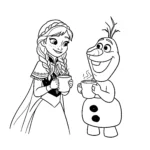 a imprimer coloriage Anna gratuit