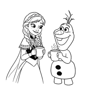 a imprimer coloriage Anna gratuit