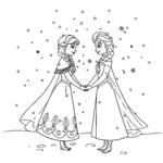 coloriage Anna à imprimer gratuitement pdf