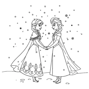 coloriage Anna à imprimer gratuitement pdf