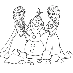 coloriage Anna à imprimer