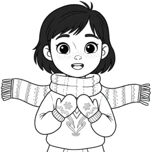 image pour coloriage Anna enfant