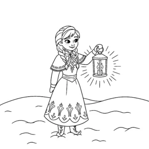 coloriage Anna et dessins