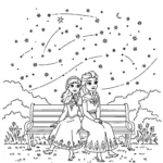 coloriage Anna à imprimer pdf gratuit