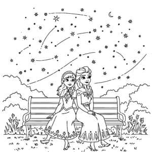 coloriage Anna à imprimer pdf gratuit