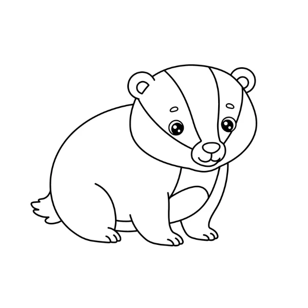 Tranh tô màu Blaireau