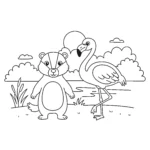 coloriage Blaireau pour enfant de 5 ans