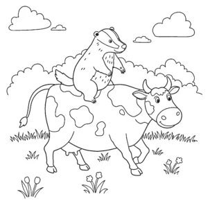 a imprimer coloriage Blaireau gratuit