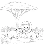 coloriage Blaireau à imprimer pour enfant de 8 ans