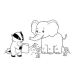 coloriage Blaireau à imprimer pour enfant de 10 ans