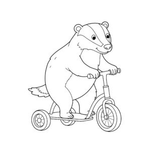 coloriage Blaireau à imprimer pdf