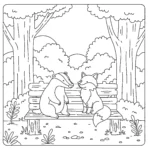 image pour coloriage Blaireau enfant
