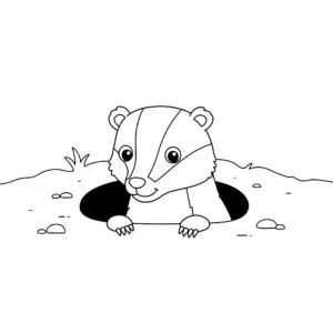 coloriage Blaireau et dessins