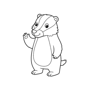 coloriage Blaireau a imprimer gratuitement