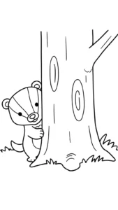 coloriage Blaireau a imprimer