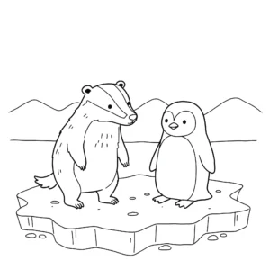 coloriage Blaireau pour enfant de à imprimer