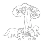 coloriage Blaireau pour enfant a imprimer gratuit