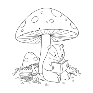 coloriage Blaireau gratuit pour enfants