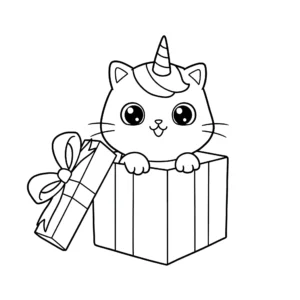 coloriage Chat Licorne et dessins
