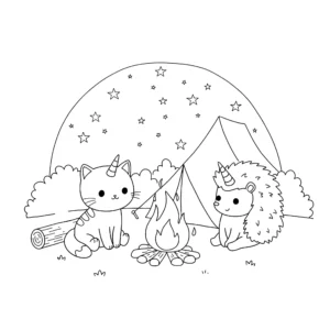 coloriage Chat Licorne pour enfant a imprimer gratuit