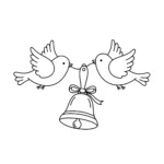 coloriage Cloches de Pâques pour enfant a imprimer gratuit